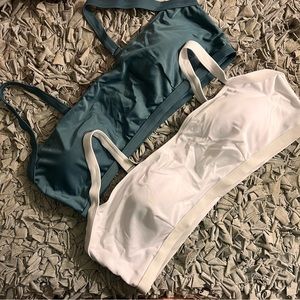Blue & White bikini top bundle